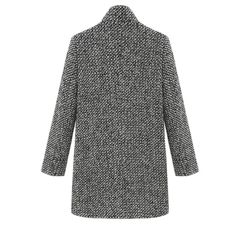 Woolen Slim Long Sleeve Coat