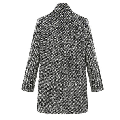 Woolen Slim Long Sleeve Coat